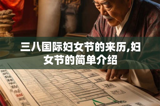 三八国际妇女节的来历,妇女节的简单介绍