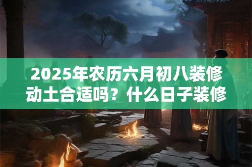 2025年农历六月初八装修动土合适吗？什么日子装修吉利？