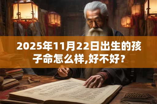 2025年11月22日出生的孩子命怎么样,好不好？
