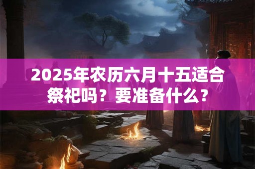 2025年农历六月十五适合祭祀吗？要准备什么？