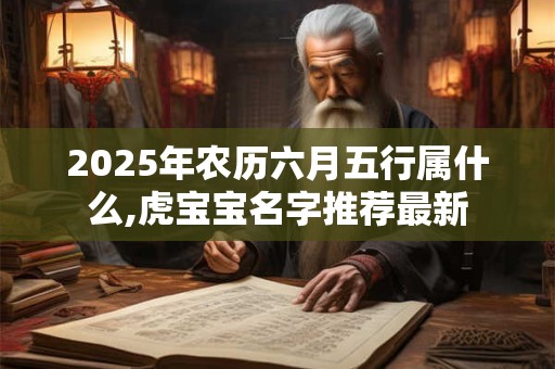 2025年农历六月五行属什么,虎宝宝名字推荐最新