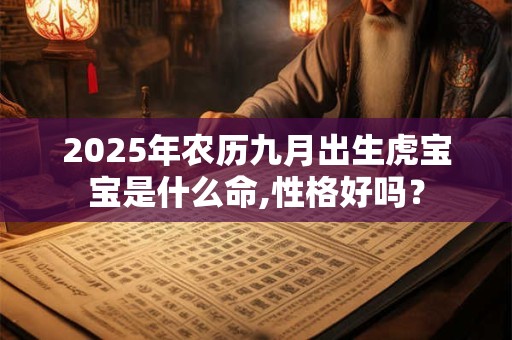 2025年农历九月出生虎宝宝是什么命,性格好吗？