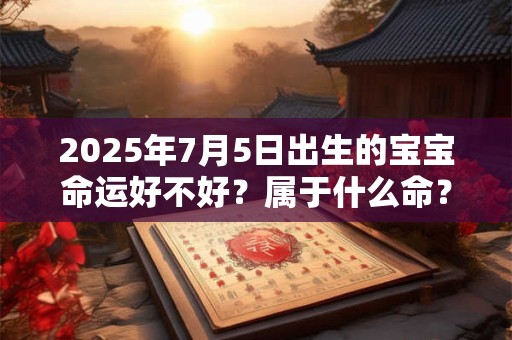 2025年7月5日出生的宝宝命运好不好？属于什么命？