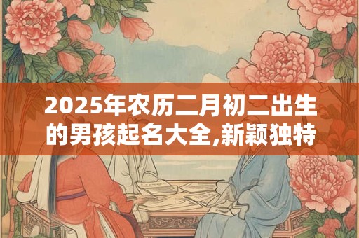 2025年农历二月初二出生的男孩起名大全,新颖独特的名字