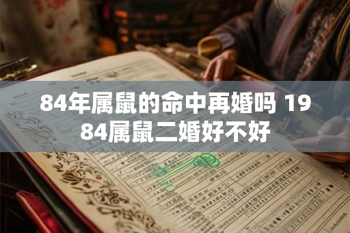 84年属鼠的命中再婚吗 1984属鼠二婚好不好