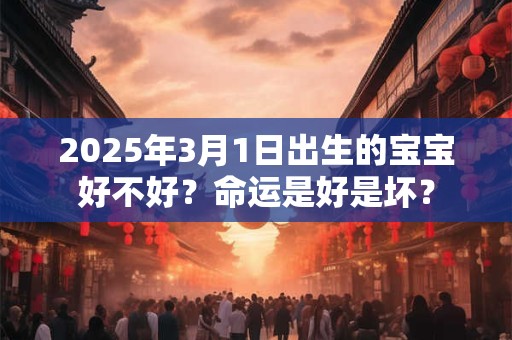 2025年3月1日出生的宝宝好不好？命运是好是坏？