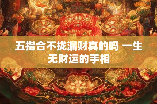 五指合不拢漏财真的吗 一生无财运的手相
