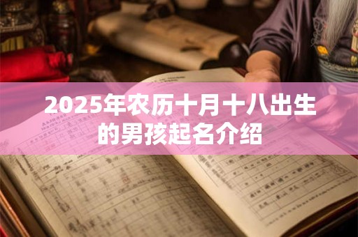 2025年农历十月十八出生的男孩起名介绍