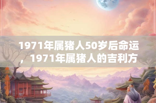 1971年属猪人50岁后命运，1971年属猪人的吉利方位