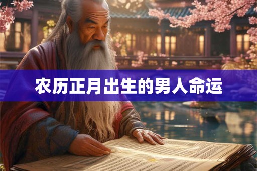 农历正月出生的男人命运