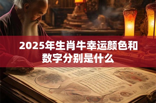 2025年生肖牛幸运颜色和数字分别是什么