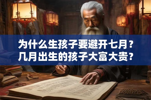 为什么生孩子要避开七月？几月出生的孩子大富大贵？