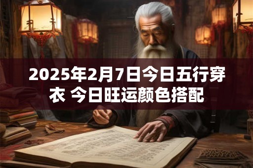 2025年2月7日今日五行穿衣 今日旺运颜色搭配