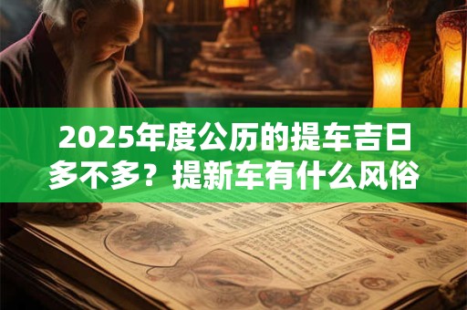 2025年度公历的提车吉日多不多？提新车有什么风俗讲究