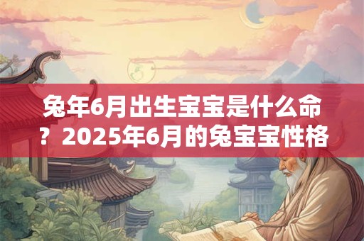 兔年6月出生宝宝是什么命？2025年6月的兔宝宝性格分析