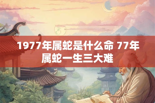 1977年属蛇是什么命 77年属蛇一生三大难