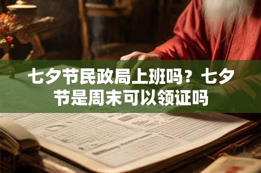 七夕节民政局上班吗？七夕节是周末可以领证吗