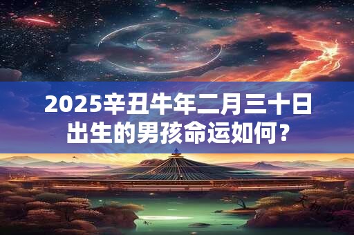 2025辛丑牛年二月三十日出生的男孩命运如何？