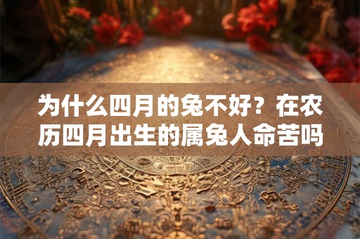 为什么四月的兔不好？在农历四月出生的属兔人命苦吗