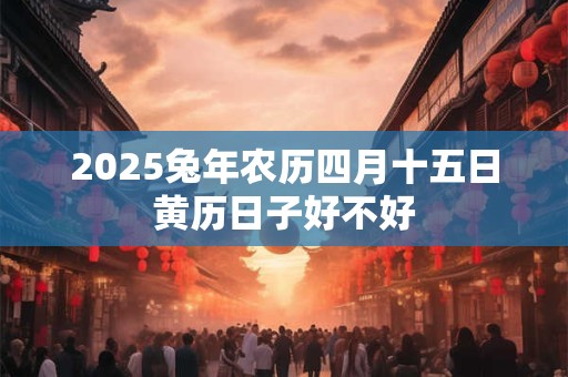 2025兔年农历四月十五日黄历日子好不好