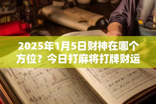 2025年1月5日财神在哪个方位？今日打麻将打牌财运方位