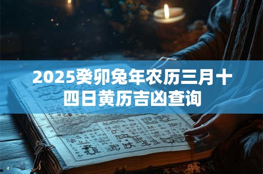 2025癸卯兔年农历三月十四日黄历吉凶查询