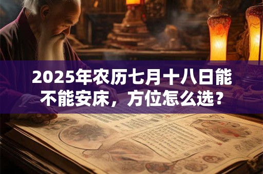 2025年农历七月十八日能不能安床，方位怎么选？