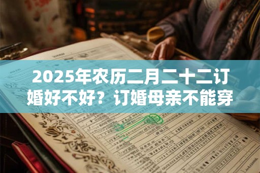 2025年农历二月二十二订婚好不好？订婚母亲不能穿的颜色