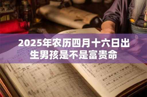2025年农历四月十六日出生男孩是不是富贵命