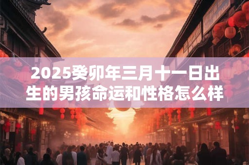 2025癸卯年三月十一日出生的男孩命运和性格怎么样