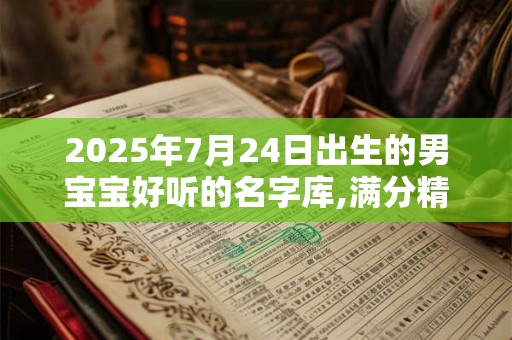 2025年7月24日出生的男宝宝好听的名字库,满分精选