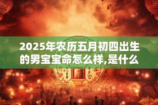 详细阅读:2025年农历五月初四出生的男宝宝命怎么样,是什么命? 2025年农历五月初四出生的男宝宝命怎么样,是什么命?