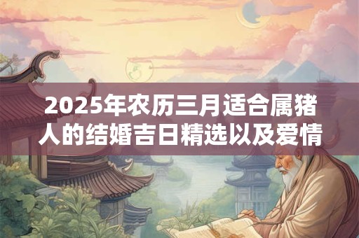 2025年农历三月适合属猪人的结婚吉日精选以及爱情运势解析