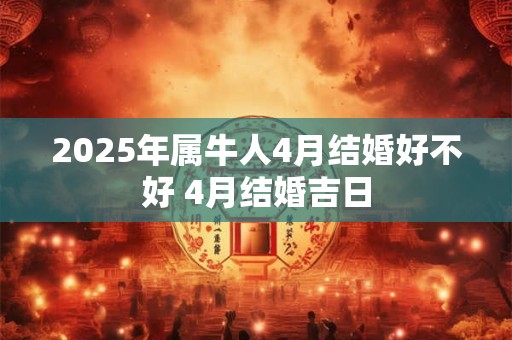 2025年属牛人4月结婚好不好 4月结婚吉日