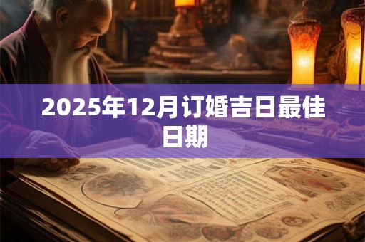 2025年12月订婚吉日最佳日期