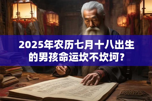 2025年农历七月十八出生的男孩命运坎不坎坷？