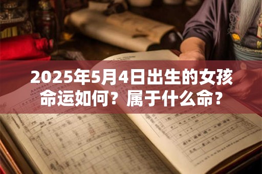 2025年5月4日出生的女孩命运如何？属于什么命？