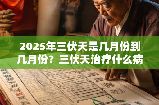 2025年三伏天是几月份到几月份？三伏天治疗什么病最好？