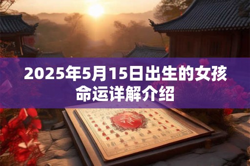 2025年5月15日出生的女孩命运详解介绍