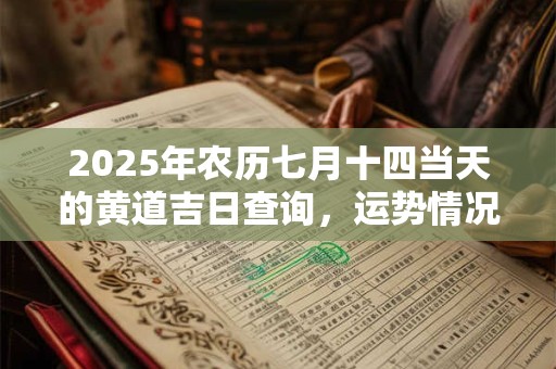 2026年农历七月十四当天的黄道吉日查询，运势情况如何？