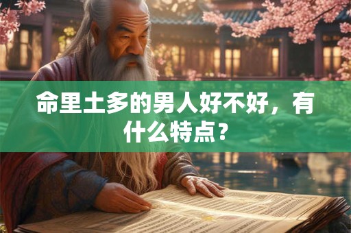 命里土多的男人好不好，有什么特点？