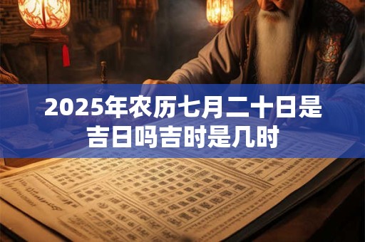 2025年农历七月二十日是吉日吗吉时是几时
