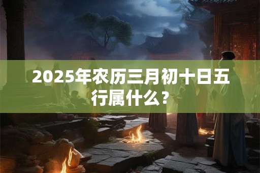 2025年农历三月初十日五行属什么？