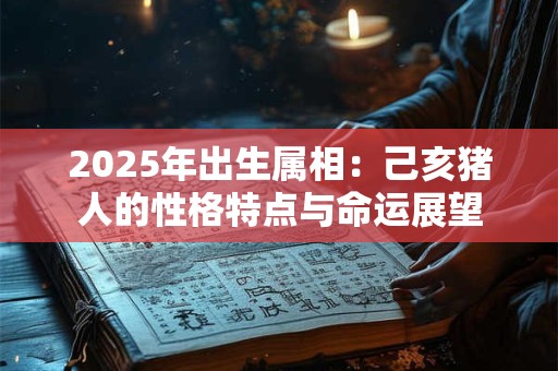 2025年出生属相：己亥猪人的性格特点与命运展望