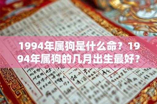 1994年属狗是什么命？1994年属狗的几月出生最好？
