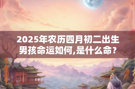 2025年农历四月初二出生男孩命运如何,是什么命？