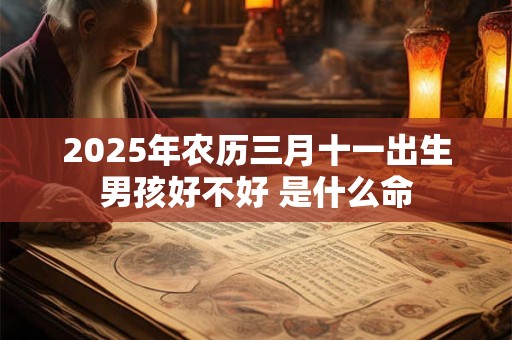 2025年农历三月十一出生男孩好不好 是什么命