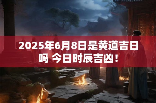 2025年6月8日是黄道吉日吗 今日时辰吉凶！