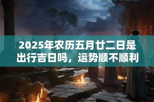 2025年农历五月廿二日是出行吉日吗，运势顺不顺利？