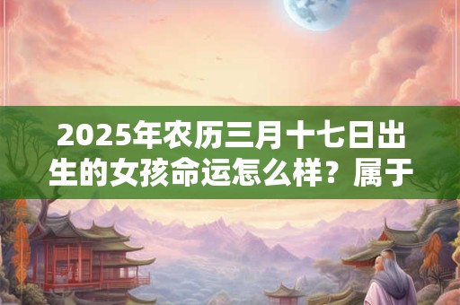 2025年农历三月十七日出生的女孩命运怎么样？属于什么命？
